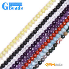 Contas redondas semi pedras preciosas sortidas naturais para fazer joias 15" 8mm comprar usado  Enviando para Brazil