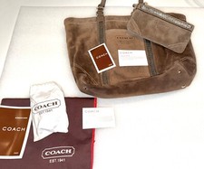 Coach cocoa suede for sale  Pompano Beach