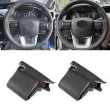 Tampa de volante de couro perfurado para carro acabamento adequado para Toyota Fortuner Hilux comprar usado  Enviando para Brazil