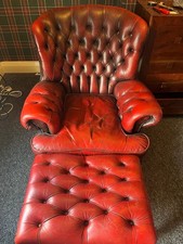 Wingback chesterfield armchair for sale  HALIFAX