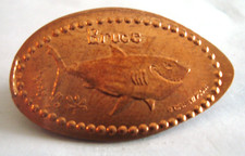 Disneyland DL0209 - Bruce de Procurando Nemo -- centavo de cobre alongado, usado comprar usado  Enviando para Brazil