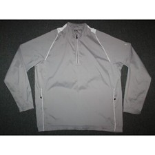 Pulôver masculino Adidas Climaproof Wind Golf 1/4 zíper GG grande cinza AWV005 bolsos comprar usado  Enviando para Brazil