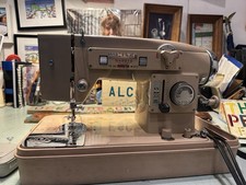 Máquina de costura branca vintage modelo 970 feita no Japão couro + bordado etc!, usado comprar usado Máquina de costura branca vintage modelo 970 feita no Japão couro + bordado etc!, usado comprar usado  Enviando para Brazil