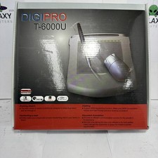 Tableta de Dibujo Gráfico DIGIPRO T-6000U con Pluma y Ratón Inalámbricos CAJA ABIERTA segunda mano  Embacar hacia Mexico