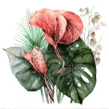 Serviettes papier fleurs d'occasion  France