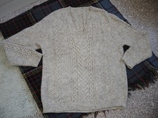 hand knitted aran sweater for sale hand knitted aran sweater for sale ROMFORD