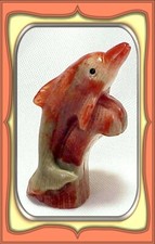 **154,5 ct escultura fossilizada de golfinho coral Utah chifre vermelho** comprar usado  Enviando para Brazil