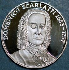 Medalha de prata Itália Domeniko Scarlatti 1685-1757 925/1000 comprar usado  Enviando para Brazil