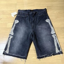 SHORTS JEANS PRETO USADO KAPITAL 14 OZ 5 PEÇAS COM BORDADO DE OSSO, TAMANHO 36 UNU comprar usado SHORTS JEANS PRETO USADO KAPITAL 14 OZ 5 PEÇAS COM BORDADO DE OSSO, TAMANHO 36 UNU comprar usado  Enviando para Brazil