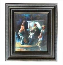 Wpa oil painting for sale  Hampstead