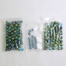 Usado, Lote de 172 pedras de vidro seixos esfera iridescente em forma de mármore comprar usado  Enviando para Brazil