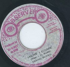 " HERE I COME." dennis brown. OBSERVER 7in 1977. comprar usado  Enviando para Brazil