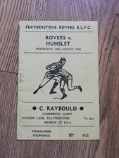 Featherstone rovers hunslet for sale  MIDDLESBROUGH