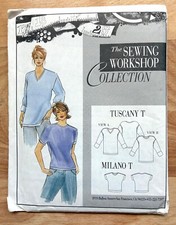 Coleção Oficina de Costura Camisetas MILANO & TUSCANA Tamanho 8-20 P M G XL SEM CORTES comprar usado  Enviando para Brazil