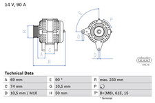 Bosch lichtmaschine generator gebraucht kaufen  Oberlungwitz