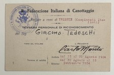 1924 tessera sport usato  Magenta