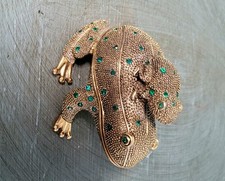 set brass jeweled desk frog for sale set brass jeweled desk frog for sale Largo