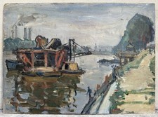 Tableau ancien paysage d'occasion  Paris XVII