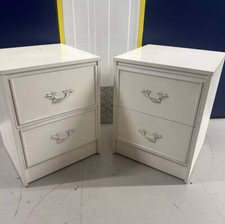 Pair white bedside for sale  NEWTON-LE-WILLOWS