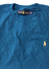 Camiseta Polo Ralph Lauren Masculina Clássica Assinatura Logotipo Pônei Gola Redonda, Azul-petróleo, Tamanho M comprar usado  Enviando para Brazil
