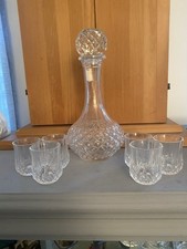 Crystal decanter glasses for sale  LONDON