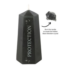 Protection crystal candle for sale  SWANSEA