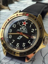 Vintage Uhr Wostok Komandirskie Retro Watch Made UdSSR Herren Uhr Original 17 Je comprar usado  Enviando para Brazil