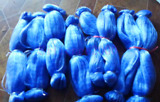 Nova rede de seda de náilon azul rede de pesca monofilamento rede de brânquias produto semi-acabado comprar usado  Enviando para Brazil