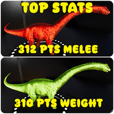 Usado, 310 PTS PESO/312 PTS ESTATÍSTICAS SUPERIORES CORPO A CORPO Bronto ARK Survival Ascended ASA PVE comprar usado  Enviando para Brazil