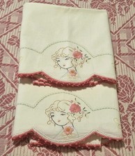 Vtg embroidered pillowcases for sale  Sacramento