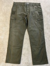 Calça Carhartt Cargo Joelho Duplo Masculina 42x32 Lona Verde Ajuste Relaxado Roupa de Trabalho comprar usado  Enviando para Brazil