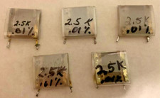 QTD 5 RESISTORES DE PRECISÃO WIREWOUND 2.5KΩ/0.01% BAIXO TC ***ENVIO DOS EUA***, usado comprar usado  Enviando para Brazil