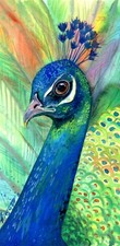 Peacock original watercolor d'occasion  Expédié en Belgium