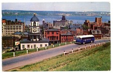 Cartão postal Vista do ônibus turístico Citadel Hill HALIFAX Nova Escócia Canadá 1958 comprar usado  Enviando para Brazil
