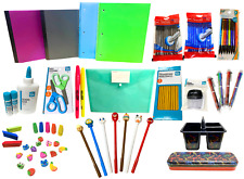 Kit de material escolar ensino fundamental essencial canetas a granel, lápis, notebooks+ comprar usado  Enviando para Brazil
