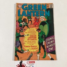 1967 LANTERNA VERDE #55 BAIXO GRAU COLUNA DIVIDIDA INIMIGO CÓSMICO NÚMERO UM DC COMICS comprar usado  Enviando para Brazil