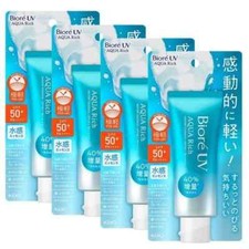 KAO Biore UV PACOTE COM 4 Protetor Solar Aquoso Rico em Água 70g FPS50+/PA++++ Frete Grátis EUA. comprar usado  Enviando para Brazil