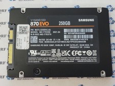 SAMSUNG 870 EVO 250GB 2.5" SATA SSD MZ-77E250, Grau A+, SKU 10371 comprar usado  Enviando para Brazil