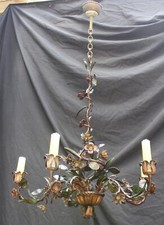 Vintage toleware chandelier for sale  DEAL