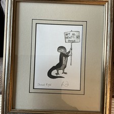 Signed print newts for sale  SHERBORNE