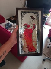 Miroir illustration mucha d'occasion  Dieppe