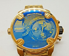 RELÓGIO MASCULINO DIESEL 3 BARRAS TOM DOURADO, DZ7347, 55MM REDONDO, 2 FUSOS HORÁRIOS PARA DEFINIR, (OB), usado comprar usado RELÓGIO MASCULINO DIESEL 3 BARRAS TOM DOURADO, DZ7347, 55MM REDONDO, 2 FUSOS HORÁRIOS PARA DEFINIR, (OB), usado comprar usado  Enviando para Brazil