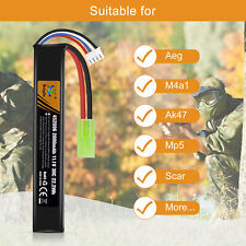 Bateria 11.1V 2000mAh 30C Airsoft LiPo com mini plugue Tamiya para rifle AK47 AEG comprar usado  Enviando para Brazil