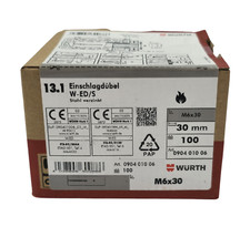 100x würth m6x30 gebraucht kaufen  Cadolzburg