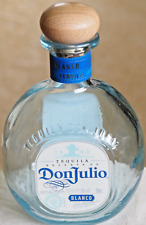 Garrafa vazia de vidro de tequila Don Julio Blanco 750 ml com tampo de cortiça. Baby Blue Aqua comprar usado  Enviando para Brazil