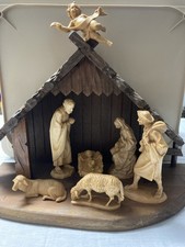 Weihnachtskrippe holz hne gebraucht kaufen  Hallstadt