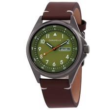 Relógio masculino Bulova Caravelle clássico mostrador verde quartzo 45C119 comprar usado Relógio masculino Bulova Caravelle clássico mostrador verde quartzo 45C119 comprar usado  Enviando para Brazil
