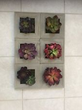 Conjunto de 6 molduras de flores de plástico artificial 3D plantas decoração de parede comprar usado  Enviando para Brazil