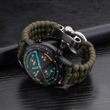 Pulseira de náilon ajustável masculina tecido robusto premium 20 22 24 mm comprar usado  Enviando para Brazil
