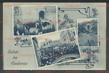 Cartolina saluti caulonia usato  Catania